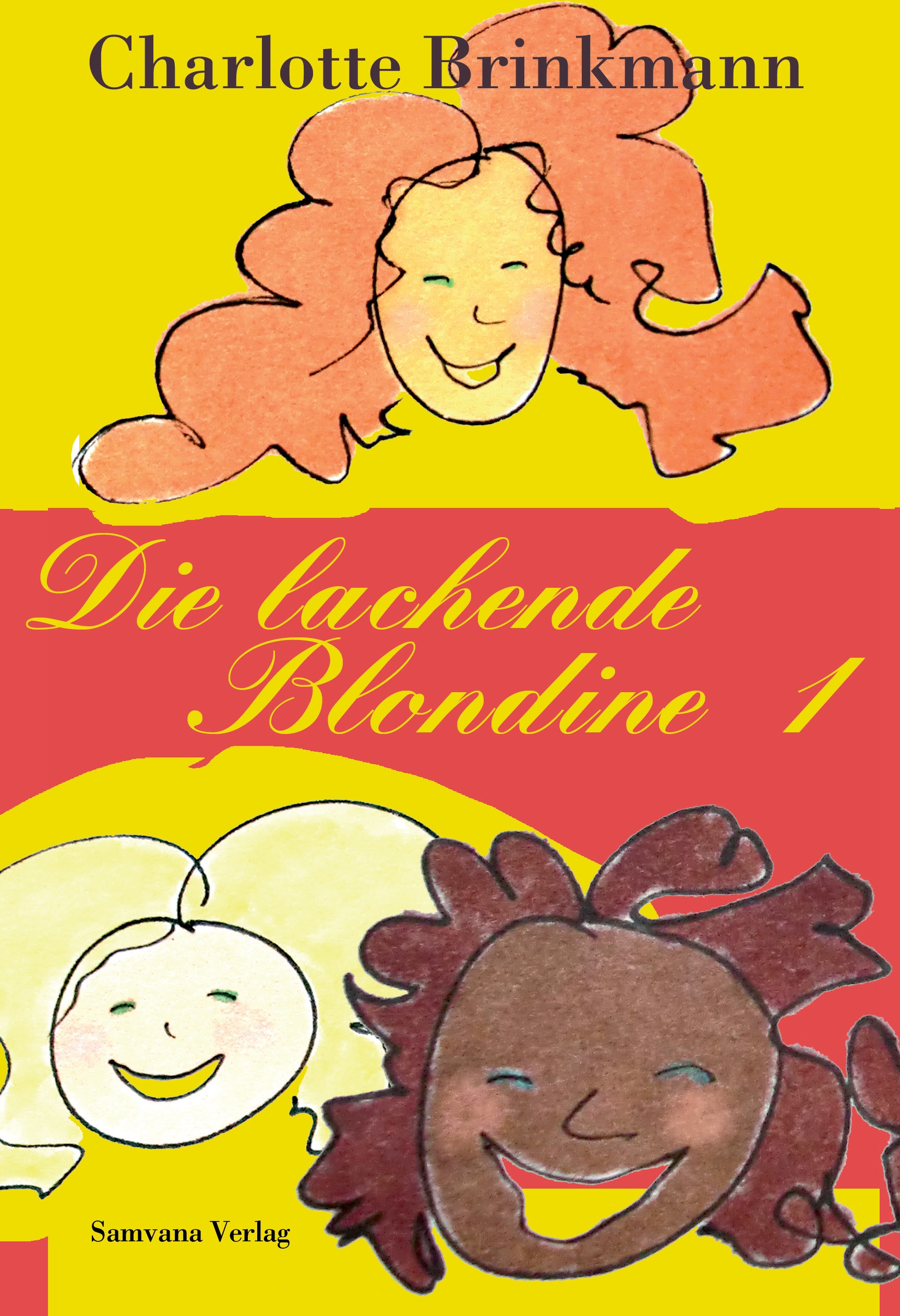 Die lachende Blondine